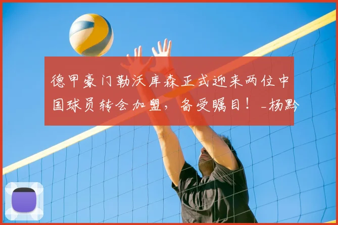 德甲豪门勒沃库森正式迎来两位中国球员转会加盟，备受瞩目！_杨黔东_姚俊宇_机会